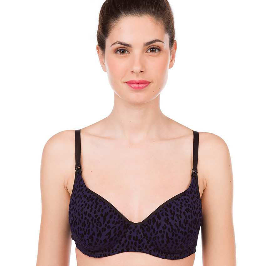 Soutien-gorge de grossesse et d'allaitement motif léopard 