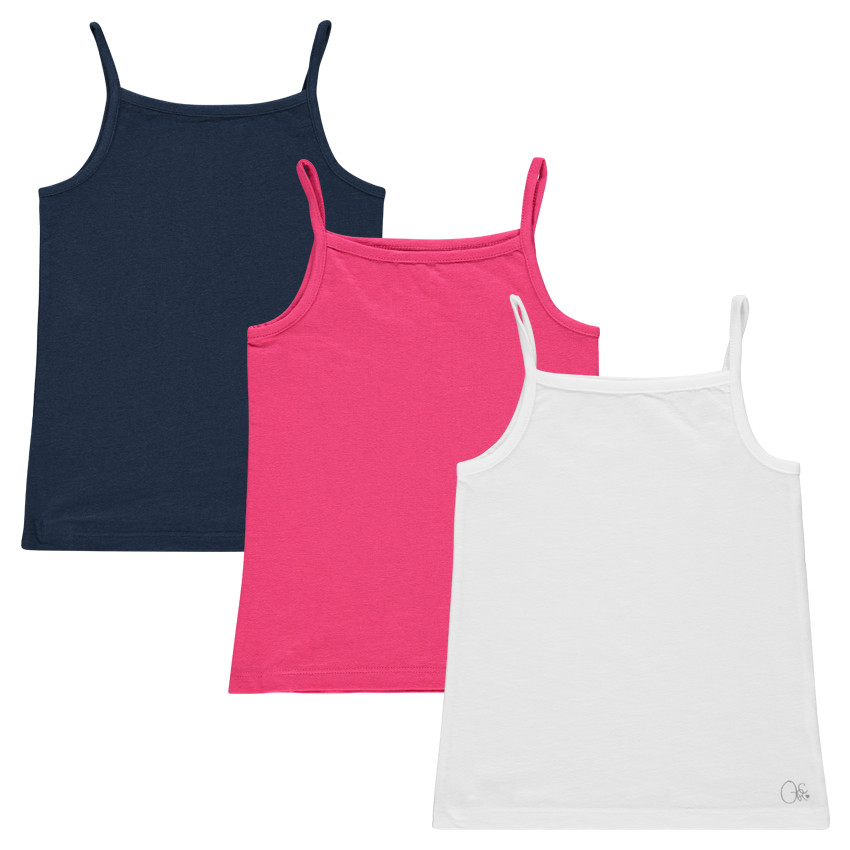 Lot de 3 débardeurs coloris uni 