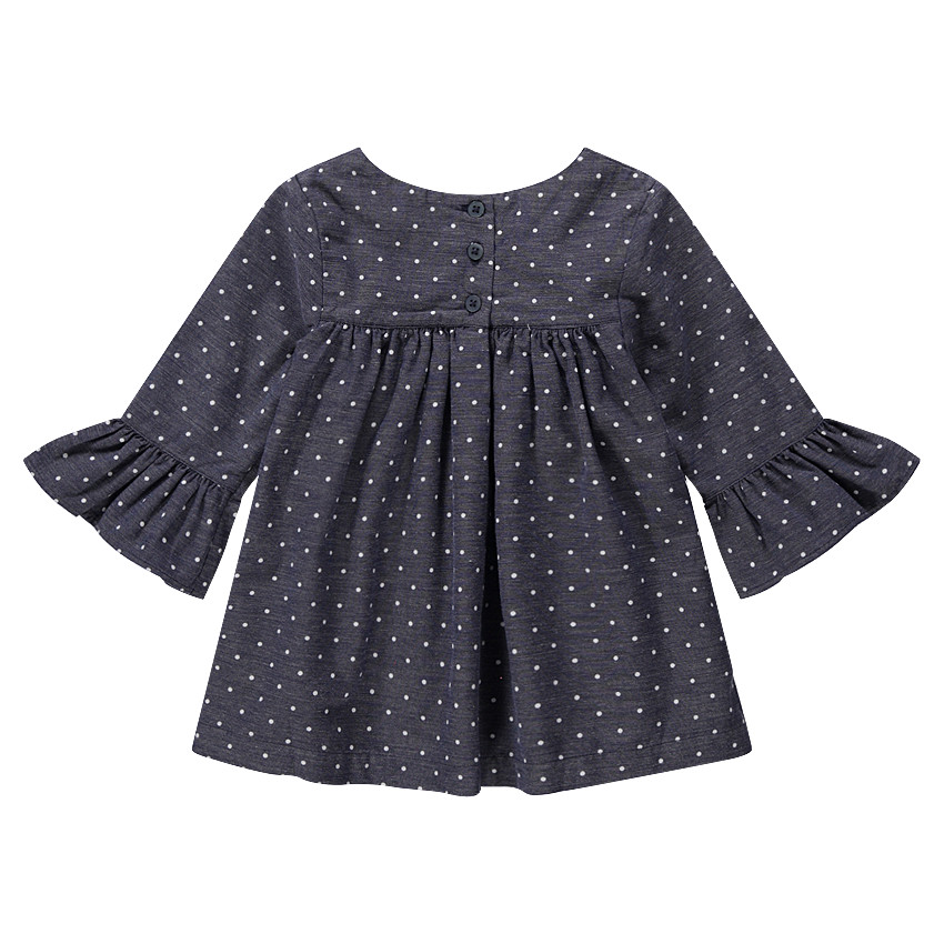 Tunique à pois all-over et manches volantées 