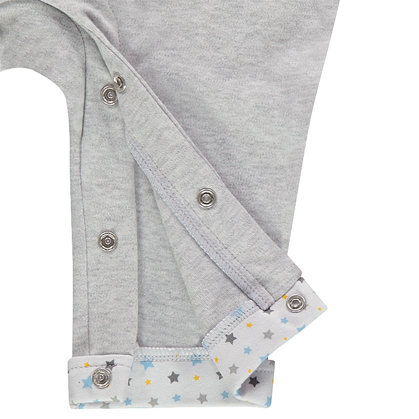 Ensemble avec polo manches longues imprimé koalas all-over et salopette pressionnée 