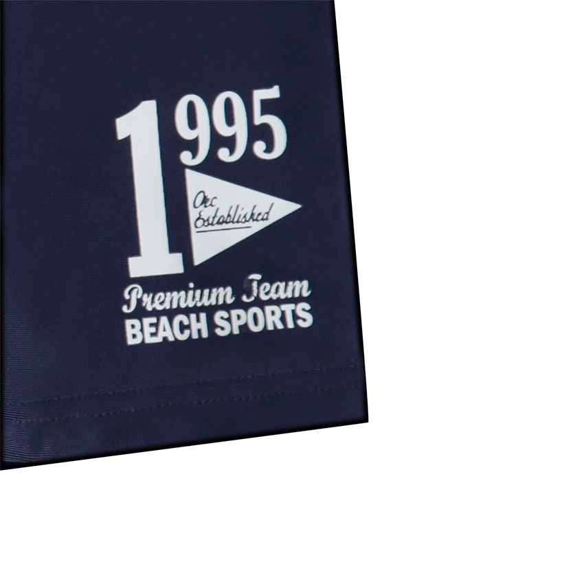 Boxer de bain uni avec print fantaisie 