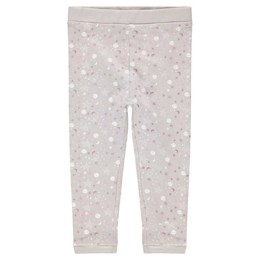 Legging en jersey imprimé étoiles et lunes all-over 