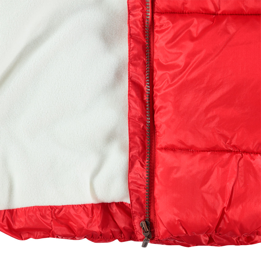 Junior - Doudoune matelassée à capuche avec doublure en micropolaire 