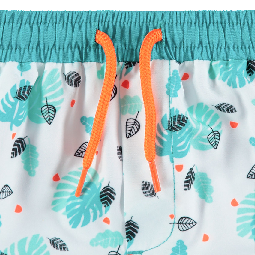 Short de bain avec palmes printées all-over 
