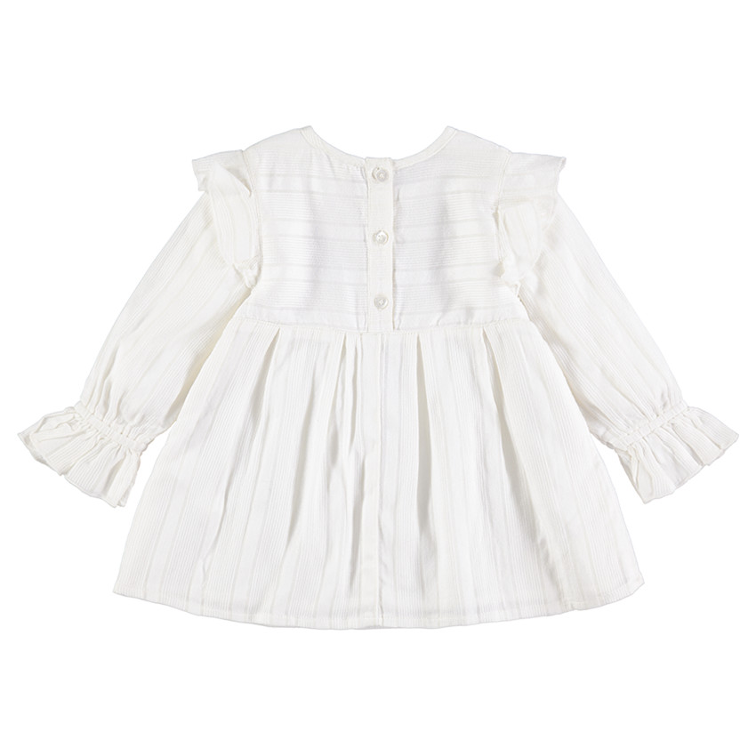 Tunique en coton fantaisie avec souris et fleurs brodées 