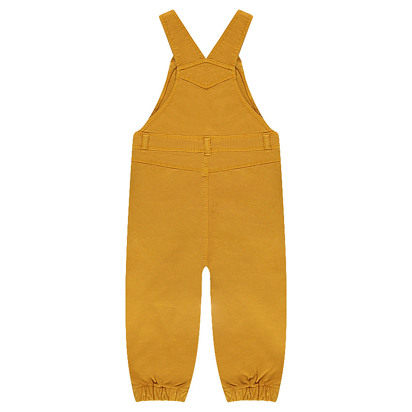 Salopette longue en toile fantaisie avec masque brodé 