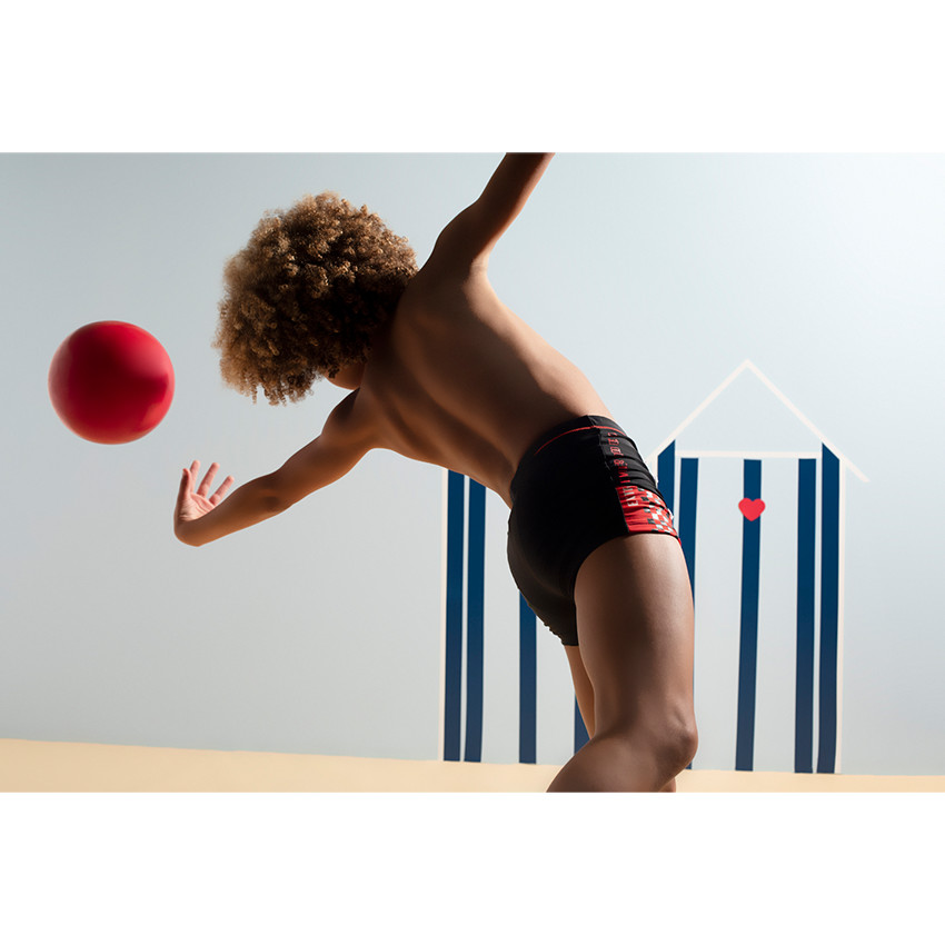 Junior - Boxer de bain avec inscriptions printées 