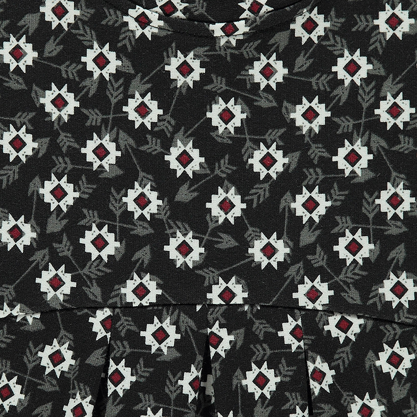 Robe en molleton imprimée ikat 