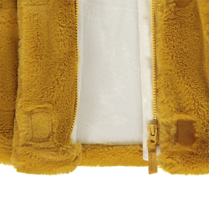 Parka à capuche en fausse fourrure doublée sherpa 