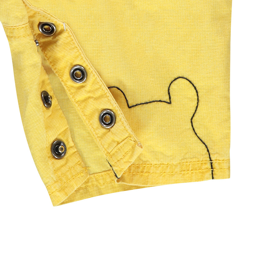 Salopette short en coton armuré Disney Winnie l'Ourson 