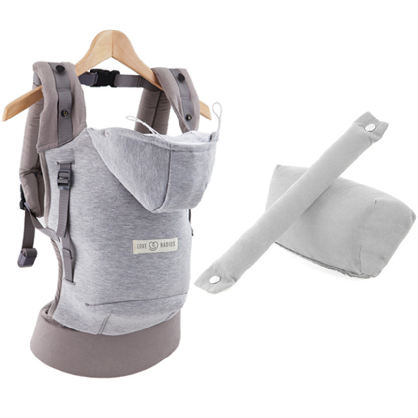 Porte-bébé  HoodieCarrier + Pack Booster - Gris athlétique 