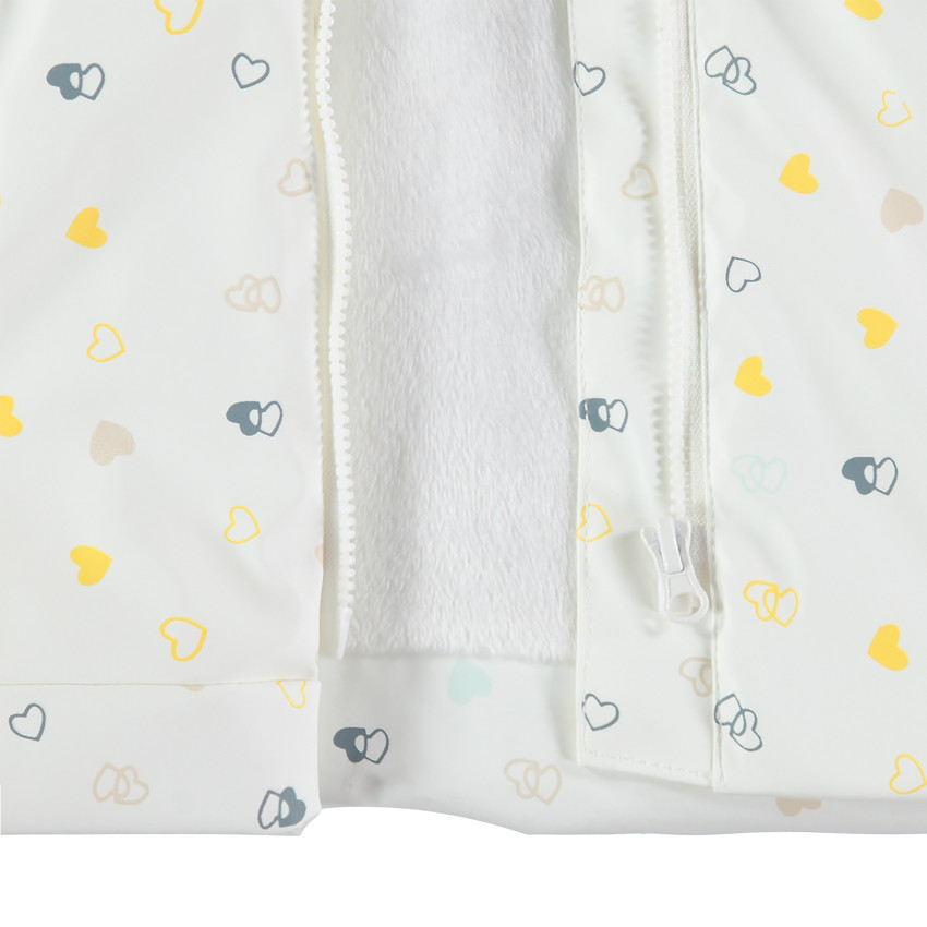 Coupe-vent imprimé all-over doublé sherpa 