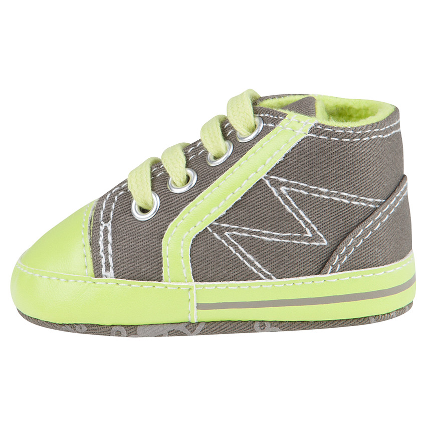 Baskets en toile montante bicolores 