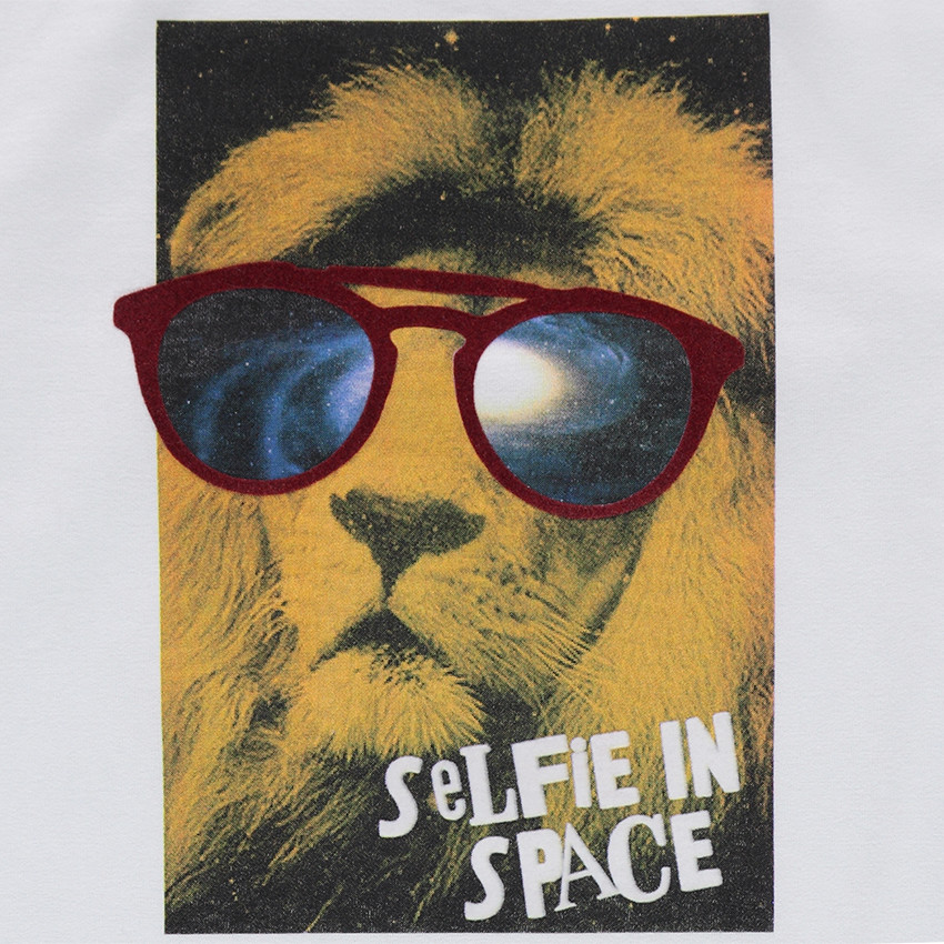 Junior - Tee-shirt manches longues en jersey avec motif fantaisie printé 