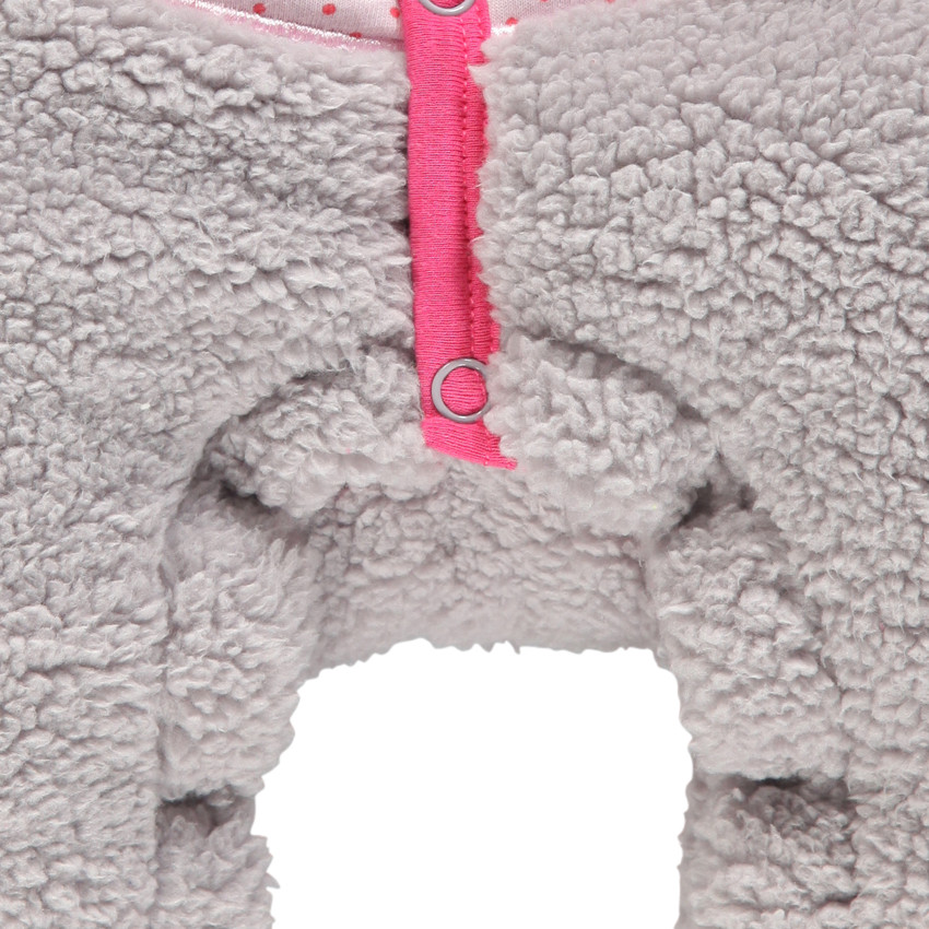 Combinaison sherpa doublée jersey avec oreilles de chat 