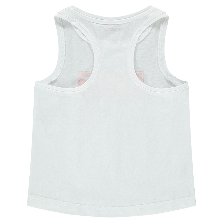 Débardeur en coton avec message printé 