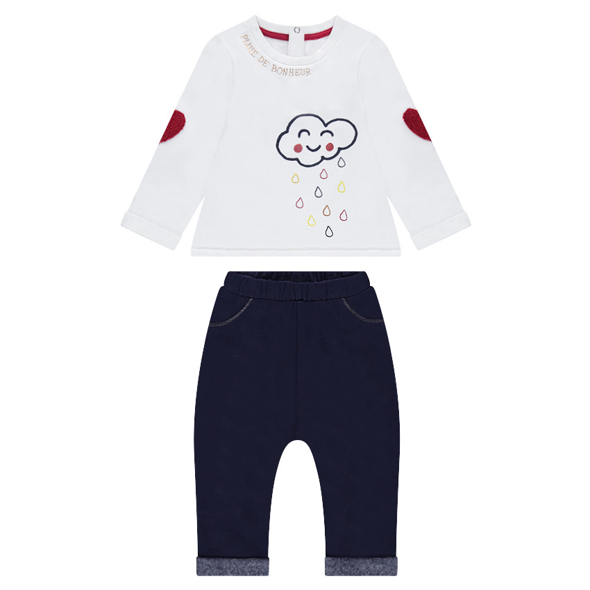 Jogging en molleton avec print fantaisie  