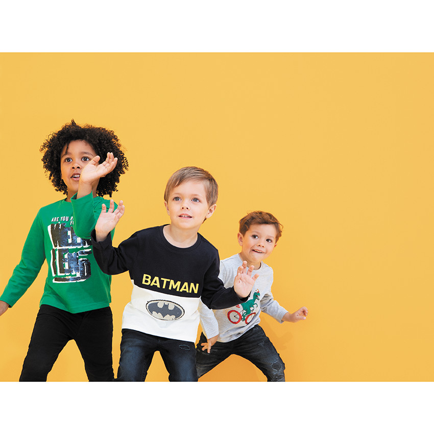 T-shirt manches longues en jersey avec dino printé 