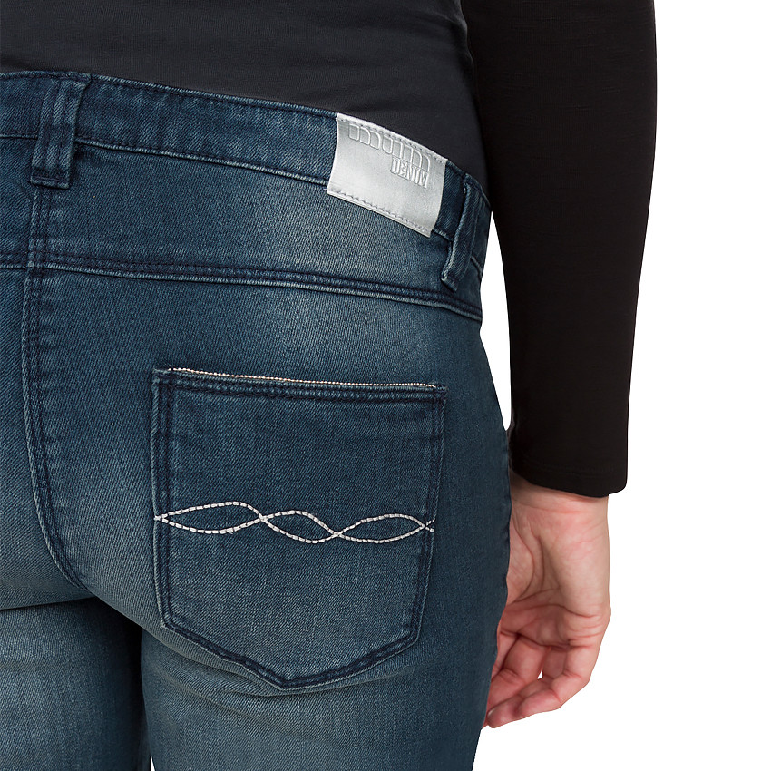 Jeans de grossesse effet used coupe bootcut 