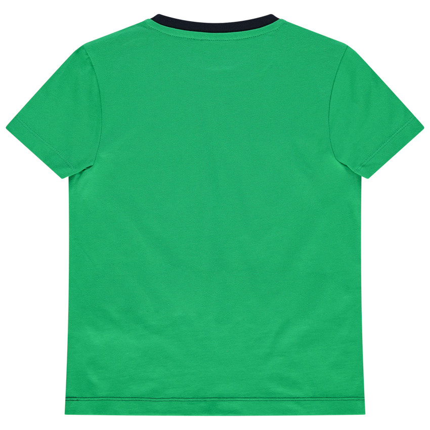 T-shirt manches courtes bicolore à baskets printées 