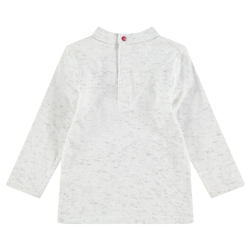 Sous-pull côtelé avec message et print Smiley 