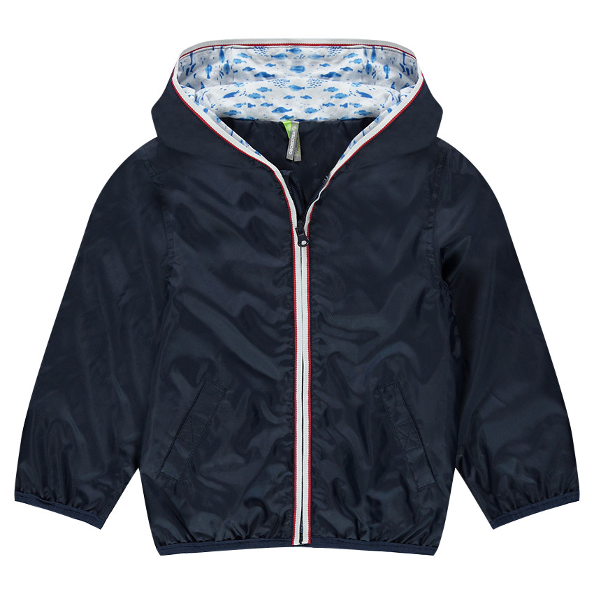 Coupe-vent doublé jersey avec poches à scratch 