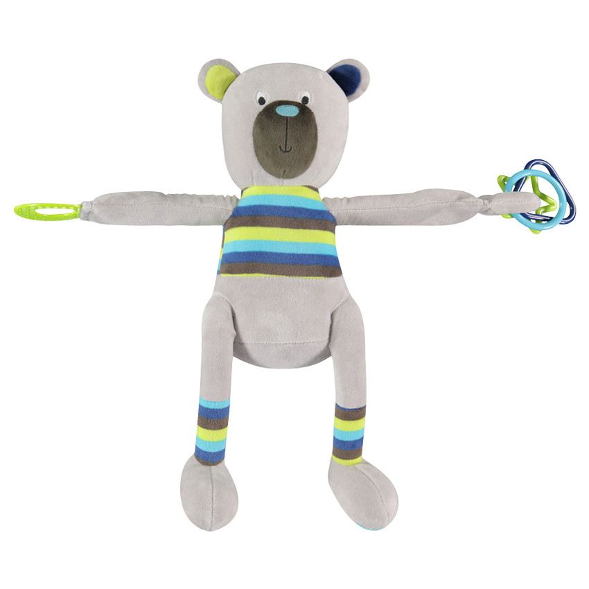 Ours en peluche hochet et anneau de dentition 