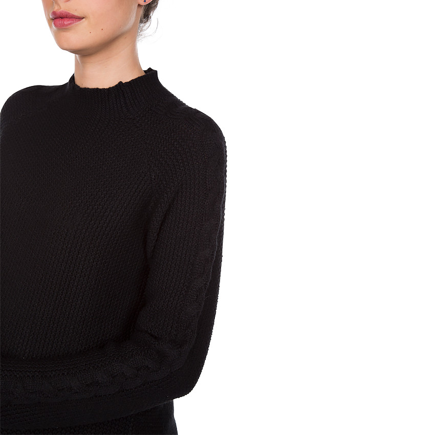 Pull de grossesse en tricot à col montant 