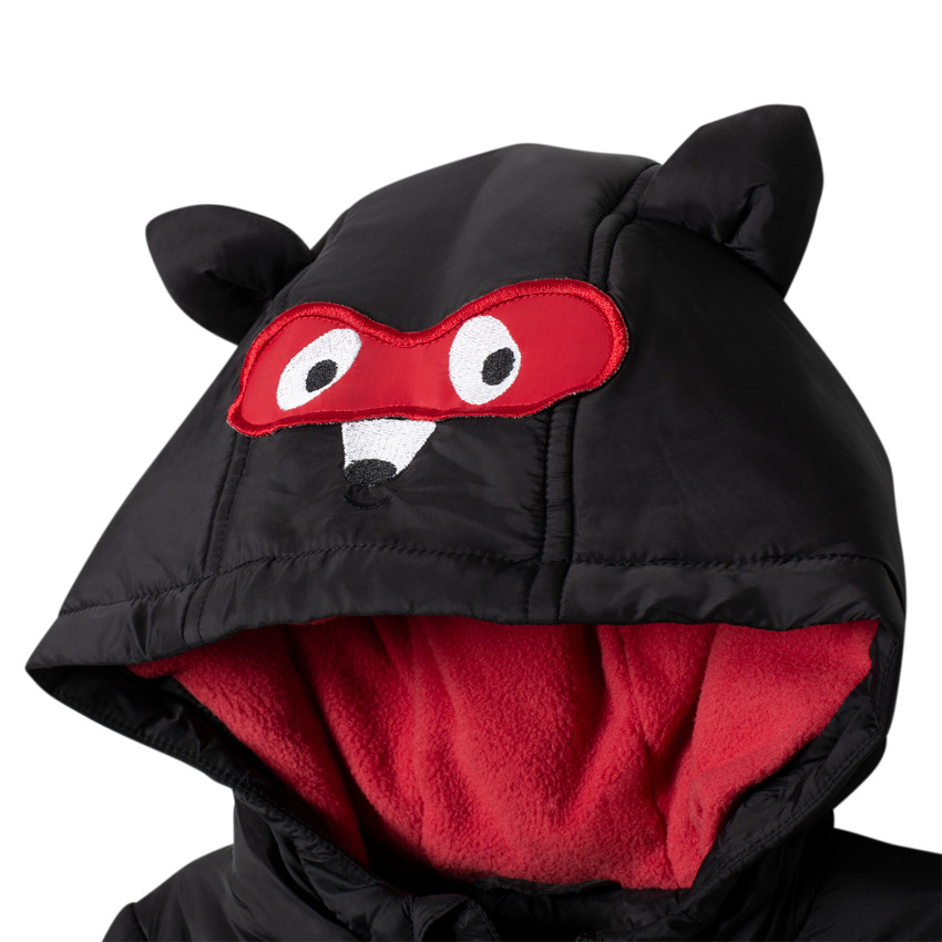 Doudoune matelassée à oreilles en relief sur la capuche  