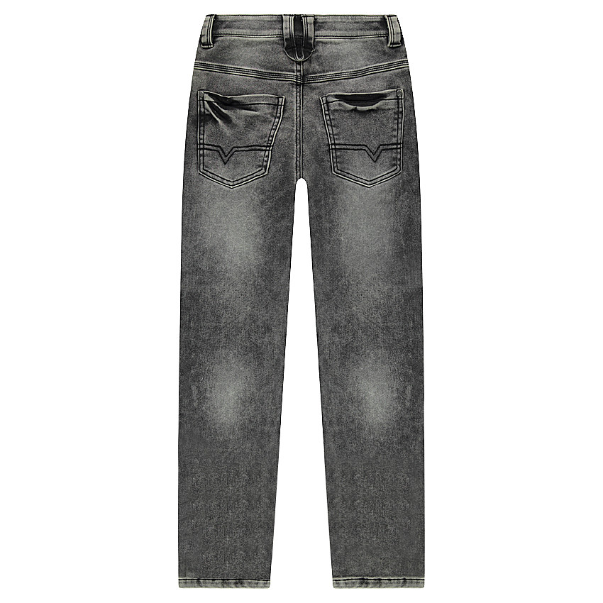 Junior - Jeans en denim like avec découpes sur les genoux 