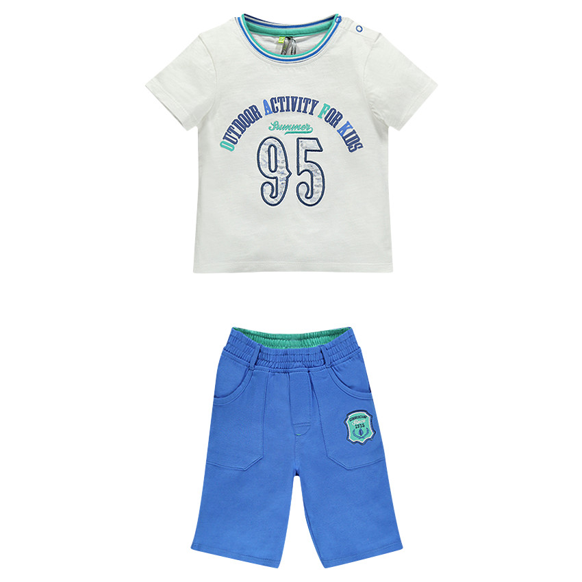 Ensemble de plage tee-shirt et bermuda 