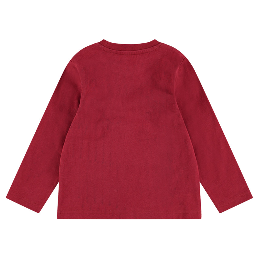 Tee-shirt manches longues en jersey avec motif et sequins magiques 