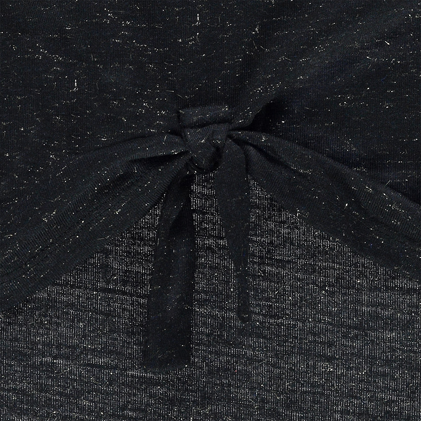 Junior - Tee-shirt manches longues en maille mélangée de fil brillant 