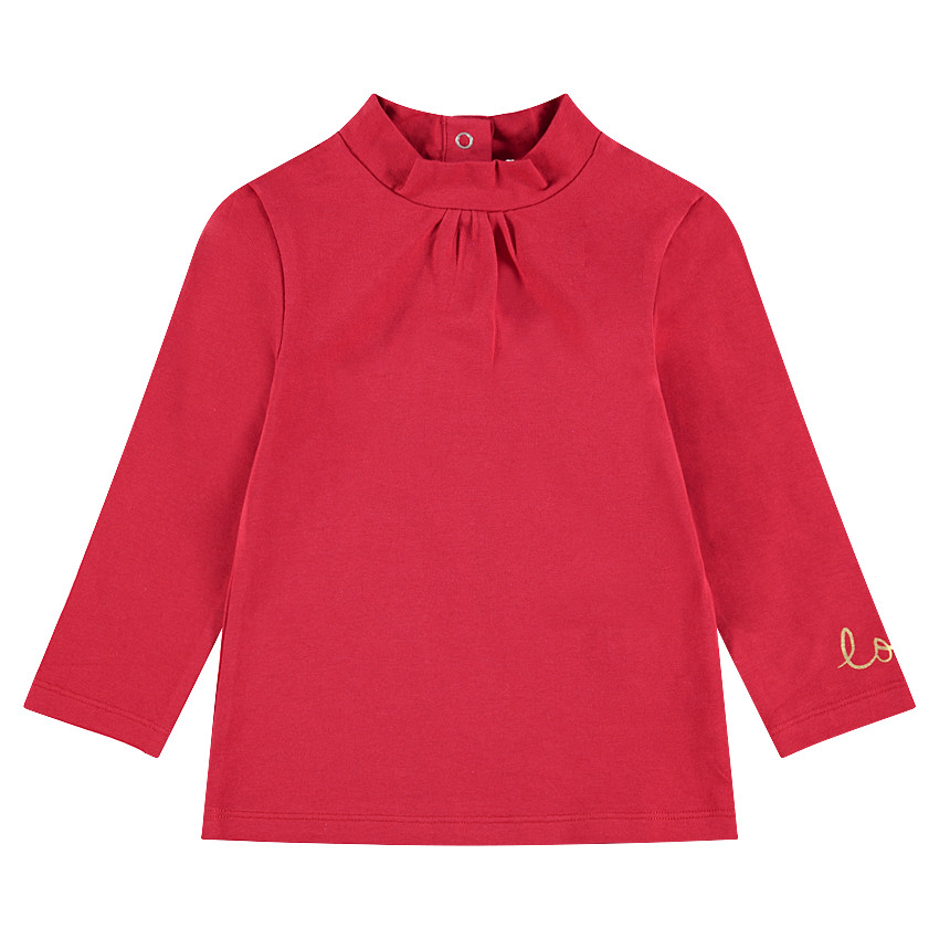 Sous-pull en jersey avec inscription brodée 