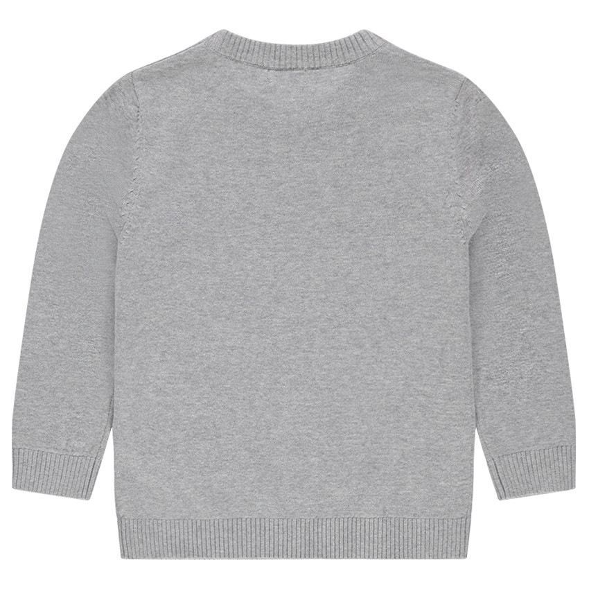 Pull en tricot avec message printé 