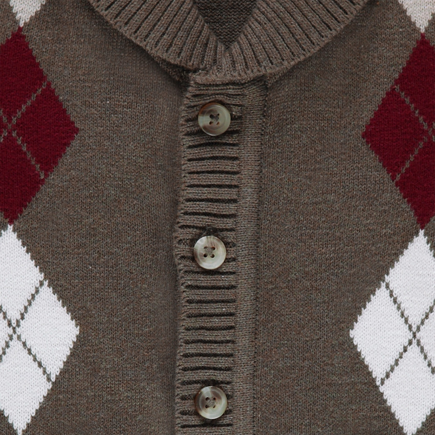 Gilet en tricot à motif jacquard 