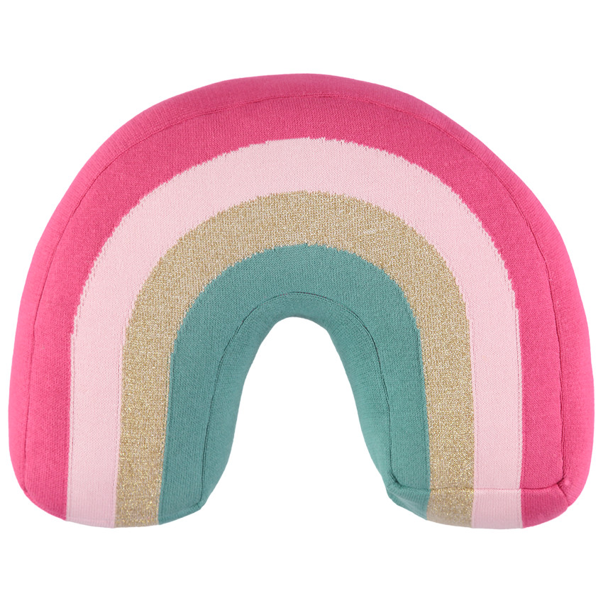 Coussin en forme d'arc en ciel  