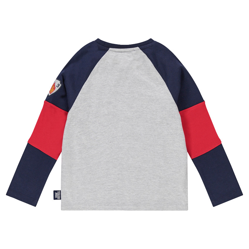 Tee-shirt manches longues tricolore avec print Marcus Pat' Patrouille Nickelodeon™ 