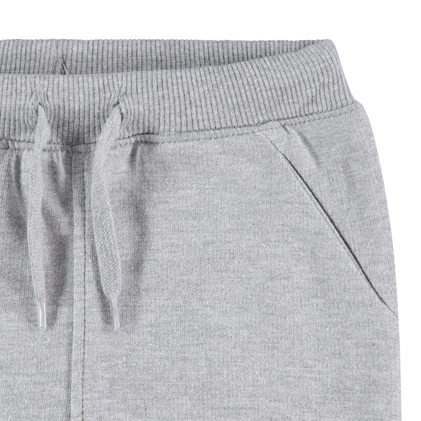 Pantalon de jogging en molleton gris chiné 