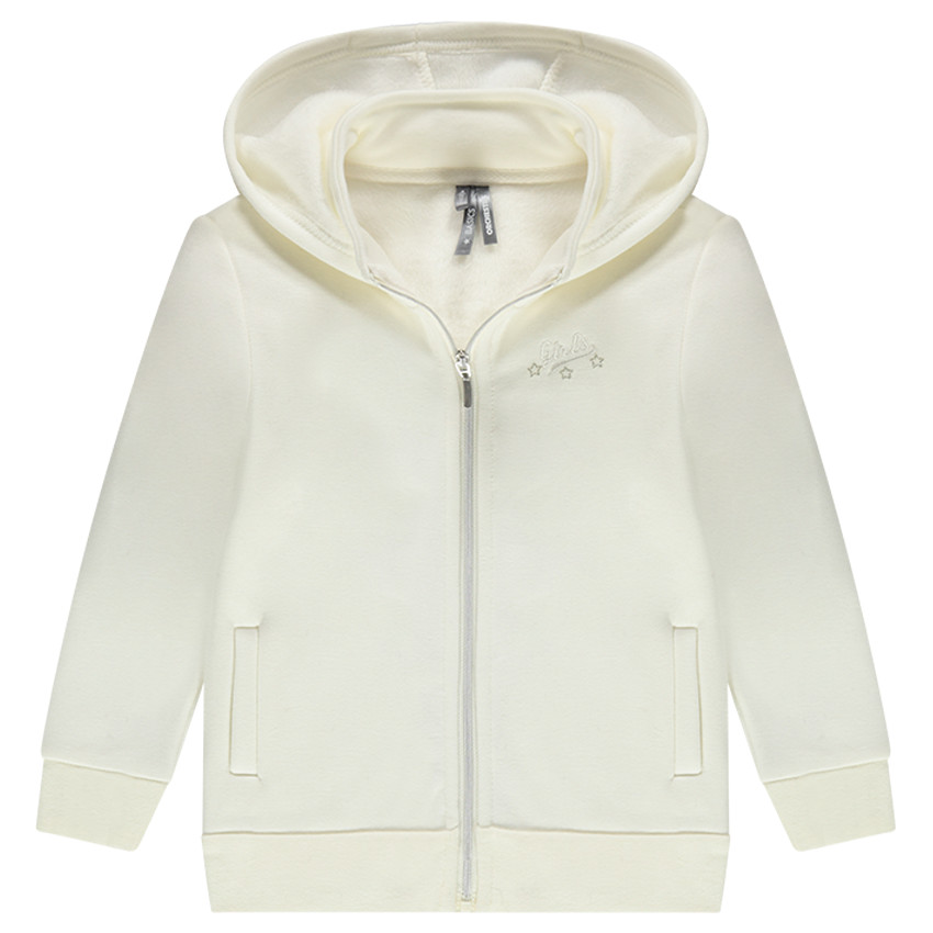 Veste à capuche en molleton doublée sherpa  