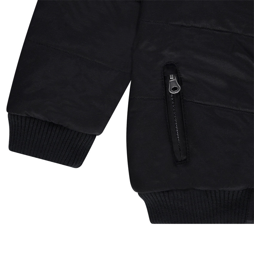 Doudoune doublée micropolaire avec capuche amovible 