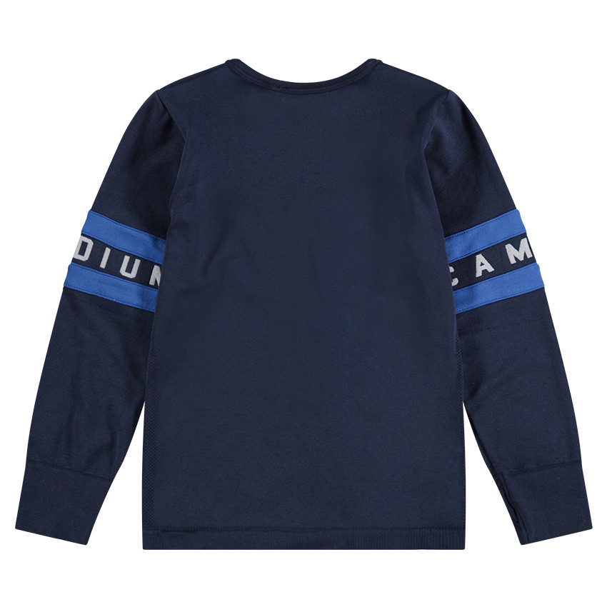 Tee-shirt manches longues en jersey avec bandes appliquées 