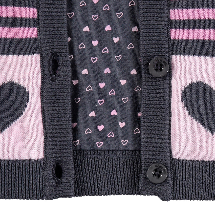 Gilet en tricot à motifs fantaisies 