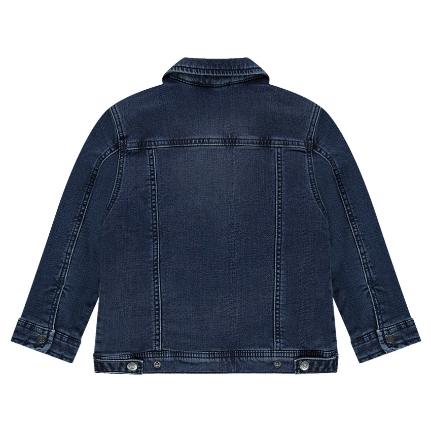 Veste en molleton effet jeans used 