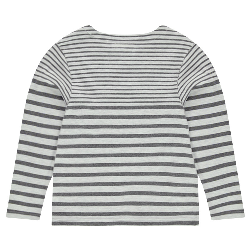 Junior - Marinière en jersey lourd avec texte brodé sur le devant 