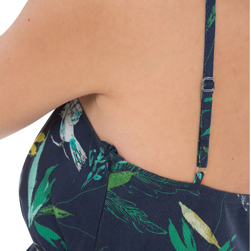 Robe de grossesse à imprimé végétal all-over 