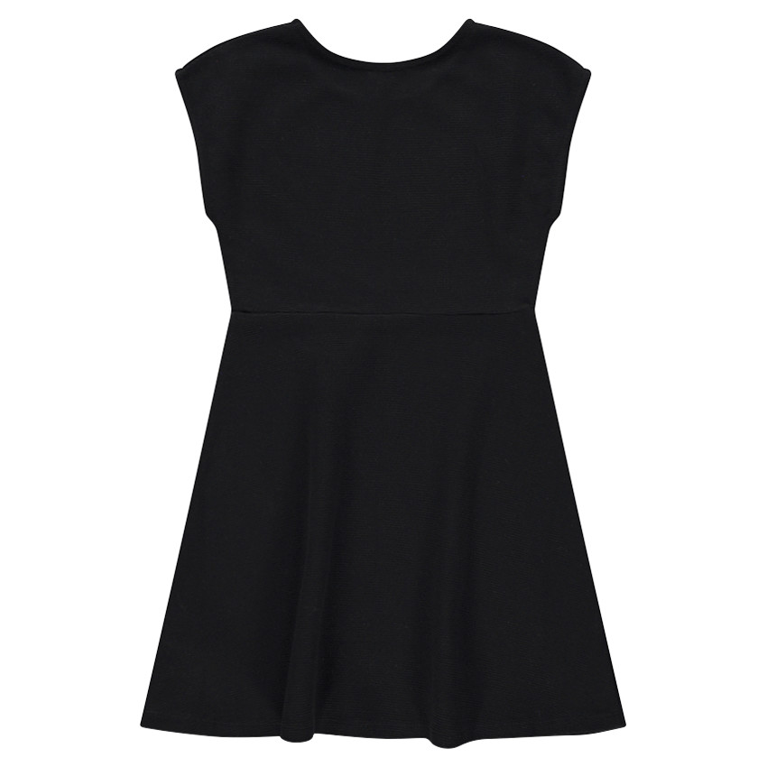 Junior - Robe en molleton sans manches avec bande en sequins noirs 