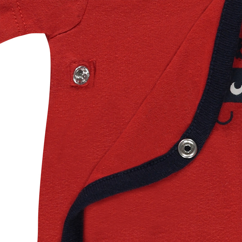 Lot de 5 bodies manches courtes en jersey avec messages et motifs printés 