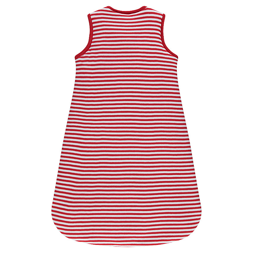 Turbulette sans manches en jersey rayée avec motif élan 