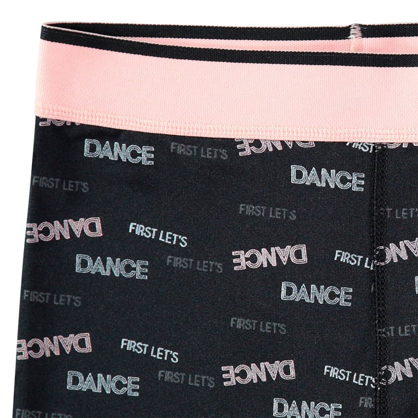 Legging de sport à inscriprions all-over 